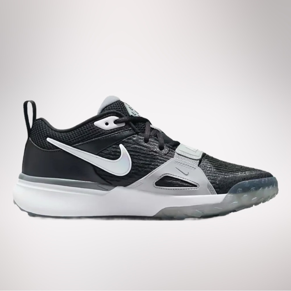 Nike Air Zoom Diamond Elite Turf Baseball Shoes Black Grey Men’s Sz 7 NEW - Picture 3 of 6